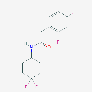 molecular formula C14H15F4NO B2941092 N-(4,4-difluorocyclohexyl)-2-(2,4-difluorophenyl)acetamide CAS No. 2034533-22-5