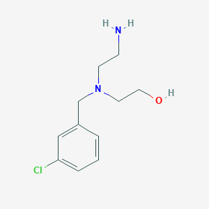 molecular formula C11H17ClN2O B2941113 2-[(2-aminoethyl)[(3-chlorophenyl)methyl]amino]ethan-1-ol CAS No. 1874027-23-2