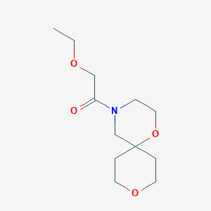 molecular formula C12H21NO4 B2941171 2-Ethoxy-1-(1,9-dioxa-4-azaspiro[5.5]undecan-4-yl)ethanone CAS No. 1421501-72-5
