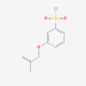 molecular formula C10H11ClO3S B2941189 3-[(2-methylprop-2-en-1-yl)oxy]benzene-1-sulfonyl chloride CAS No. 1339767-38-2