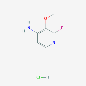 molecular formula C6H8ClFN2O B2941228 2-Fluoro-3-methoxypyridin-4-amine hydrochloride CAS No. 2138351-94-5