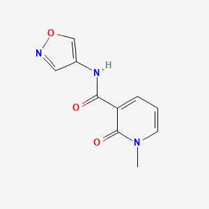 molecular formula C10H9N3O3 B2941238 N-(isoxazol-4-yl)-1-methyl-2-oxo-1,2-dihydropyridine-3-carboxamide CAS No. 1396677-39-6