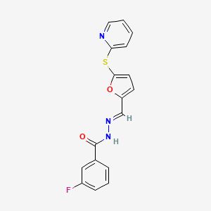 molecular formula C17H12FN3O2S B2941323 MLS000544460 