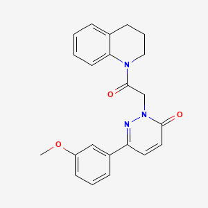 B2941397 2-(2-(3,4-dihydroquinolin-1(2H)-yl)-2-oxoethyl)-6-(3-methoxyphenyl)pyridazin-3(2H)-one CAS No. 941883-32-5