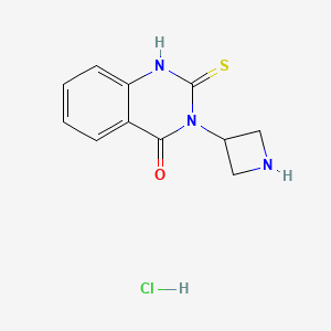 3-(Azetidin-3-yl)-2-sulfanylidene-1H-quinazolin-4-one;hydrochloride