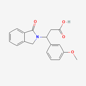 3-(3-methoxyphenyl)-3-(1-oxo-1,3-dihydro-2H-isoindol-2-yl)propanoic acid