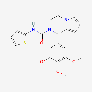 N-(thiophen-2-yl)-1-(3,4,5-trimethoxyphenyl)-3,4-dihydropyrrolo[1,2-a]pyrazine-2(1H)-carboxamide