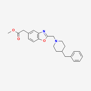 Methyl 2-{2-[(4-benzylpiperidino)methyl]-1,3-benzoxazol-5-yl}acetate