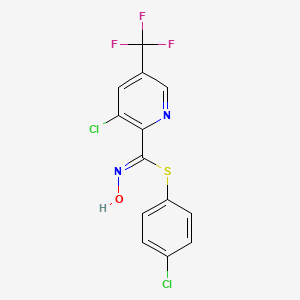 4-chlorophenyl 3-chloro-N-hydroxy-5-(trifluoromethyl)-2-pyridinecarbimidothioate