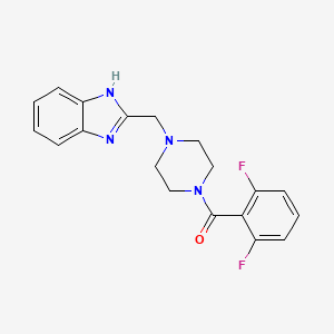 (4-((1H-benzo[d]imidazol-2-yl)methyl)piperazin-1-yl)(2,6-difluorophenyl)methanone