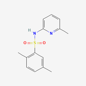 2,5-dimethyl-N-(6-methylpyridin-2-yl)benzenesulfonamide