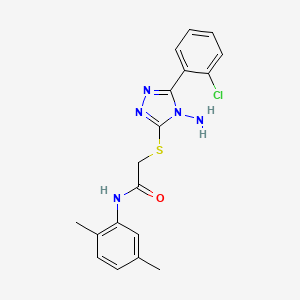 2-{[4-amino-5-(2-chlorophenyl)-4H-1,2,4-triazol-3-yl]sulfanyl}-N-(2,5-dimethylphenyl)acetamide
