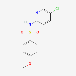 molecular formula C12H11ClN2O3S B2941470 N-(5-chloropyridin-2-yl)-4-methoxybenzenesulfonamide CAS No. 333442-20-9
