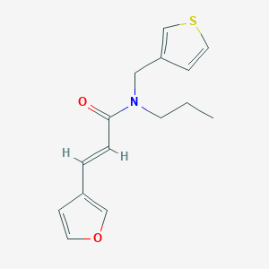 molecular formula C15H17NO2S B2941484 (2E)-3-(furan-3-yl)-N-propyl-N-[(thiophen-3-yl)methyl]prop-2-enamide CAS No. 1798415-06-1