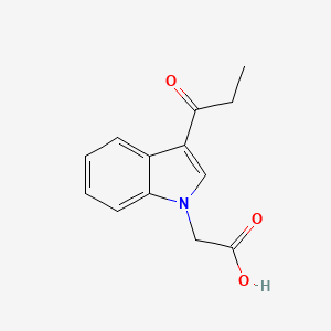 molecular formula C13H13NO3 B2941494 (3-Propionyl-indol-1-yl)-acetic acid CAS No. 713084-20-9