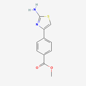 molecular formula C11H10N2O2S B2941499 Methyl 4-(2-aminothiazol-4-yl)benzoate CAS No. 206555-77-3