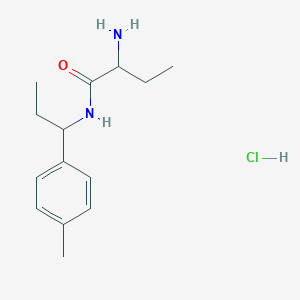 2-Amino-N-[1-(4-methylphenyl)propyl]butanamide;hydrochloride