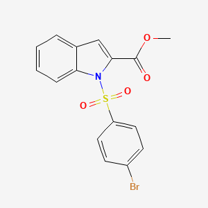 methyl 1-[(4-bromophenyl)sulfonyl]-1H-indole-2-carboxylate