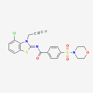 N-(4-chloro-3-prop-2-ynyl-1,3-benzothiazol-2-ylidene)-4-morpholin-4-ylsulfonylbenzamide