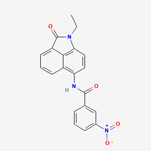 N-(1-ethyl-2-oxo-1,2-dihydrobenzo[cd]indol-6-yl)-3-nitrobenzamide