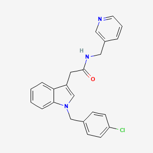 molecular formula C23H20ClN3O B2941525 2-(1-(4-chlorobenzyl)-1H-indol-3-yl)-N-(pyridin-3-ylmethyl)acetamide CAS No. 922038-12-8