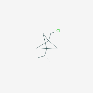 molecular formula C9H15Cl B2941586 1-(Chloromethyl)-3-propan-2-ylbicyclo[1.1.1]pentane CAS No. 2287281-59-6