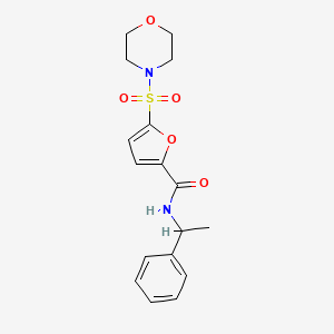 molecular formula C17H20N2O5S B2941587 5-(morpholinosulfonyl)-N-(1-phenylethyl)furan-2-carboxamide CAS No. 1172985-04-4
