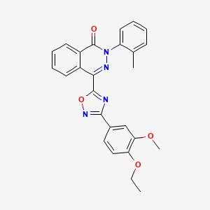 4-[3-(4-ethoxy-3-methoxyphenyl)-1,2,4-oxadiazol-5-yl]-2-(2-methylphenyl)phthalazin-1(2H)-one