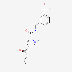 4-butyryl-N-[3-(trifluoromethyl)benzyl]-1H-pyrrole-2-carboxamide