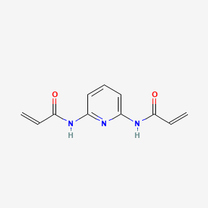 molecular formula C11H11N3O2 B2941602 2,6-Bis(acrylamido)pyridine CAS No. 147075-91-0