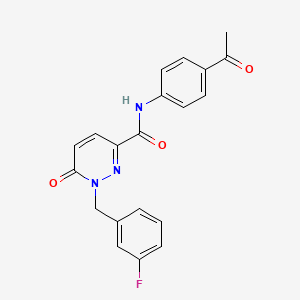 N-(4-acetylphenyl)-1-(3-fluorobenzyl)-6-oxo-1,6-dihydropyridazine-3-carboxamide