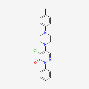 B2941623 4-Chloro-5-[4-(4-methylphenyl)piperazin-1-yl]-2-phenyl-2,3-dihydropyridazin-3-one CAS No. 2379994-72-4