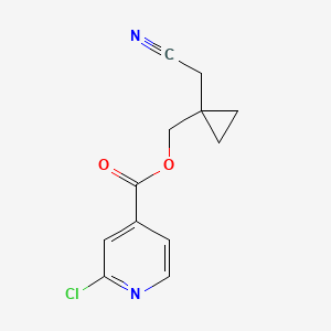 B2941638 [1-(Cyanomethyl)cyclopropyl]methyl 2-chloropyridine-4-carboxylate CAS No. 1394762-42-5