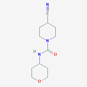 4-cyano-N-(tetrahydro-2H-pyran-4-yl)piperidine-1-carboxamide