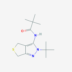 N-(2-(tert-butyl)-4,6-dihydro-2H-thieno[3,4-c]pyrazol-3-yl)pivalamide