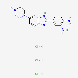 4-(6-(4-methylpiperazin-1-yl)-1H-benzo[d]imidazol-2-yl)benzene-1,2-diamine trihydrochloride