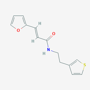 (E)-3-(furan-2-yl)-N-(2-(thiophen-3-yl)ethyl)acrylamide