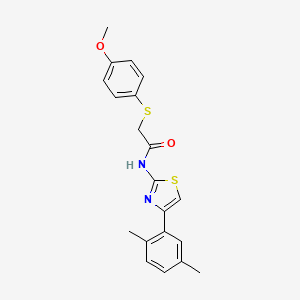 N-(4-(2,5-dimethylphenyl)thiazol-2-yl)-2-((4-methoxyphenyl)thio)acetamide