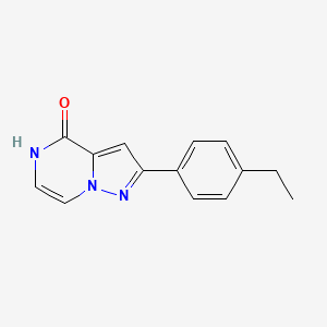 molecular formula C14H13N3O B2941690 2-(4-ethylphenyl)pyrazolo[1,5-a]pyrazin-4(5H)-one CAS No. 1338666-34-4