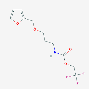 2,2,2-trifluoroethyl N-[3-(furan-2-ylmethoxy)propyl]carbamate