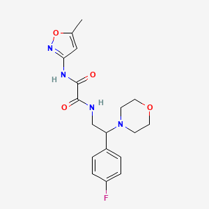 N1-(2-(4-fluorophenyl)-2-morpholinoethyl)-N2-(5-methylisoxazol-3-yl)oxalamide