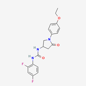 1-(2,4-Difluorophenyl)-3-(1-(4-ethoxyphenyl)-5-oxopyrrolidin-3-yl)urea