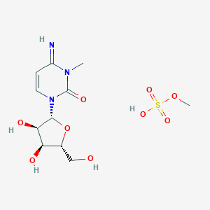 molecular formula C11H19N3O9S B029417 1-[(2R,3R,4S,5R)-3,4-Dihydroxy-5-(hydroxymethyl)oxolan-2-yl]-4-imino-3-methylpyrimidin-2-one;methyl hydrogen sulfate CAS No. 21028-20-6