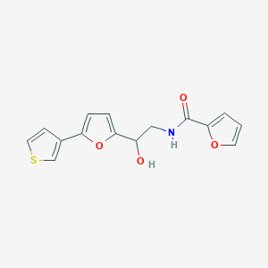 molecular formula C15H13NO4S B2941703 N-(2-hydroxy-2-(5-(thiophen-3-yl)furan-2-yl)ethyl)furan-2-carboxamide CAS No. 2034343-86-5