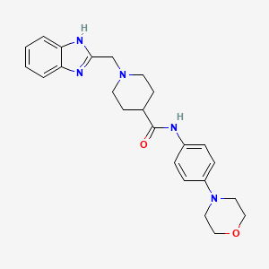 1-((1H-benzo[d]imidazol-2-yl)methyl)-N-(4-morpholinophenyl)piperidine-4-carboxamide