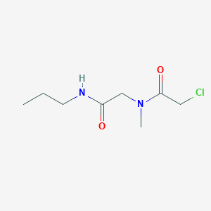 2-chloro-N-methyl-N-[(propylcarbamoyl)methyl]acetamide