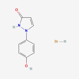 1-(4-Hydroxyphenyl)-1H-pyrazol-3-ol hydrobromide