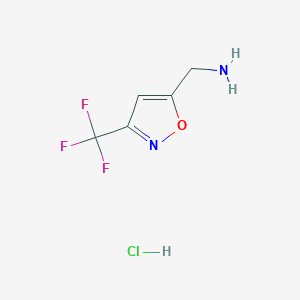[3-(Trifluoromethyl)-1,2-oxazol-5-YL]methanamine hydrochloride