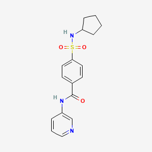 4-(cyclopentylsulfamoyl)-N-pyridin-3-ylbenzamide