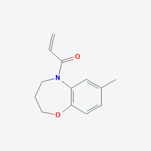 1-(7-Methyl-3,4-dihydro-2H-1,5-benzoxazepin-5-yl)prop-2-en-1-one